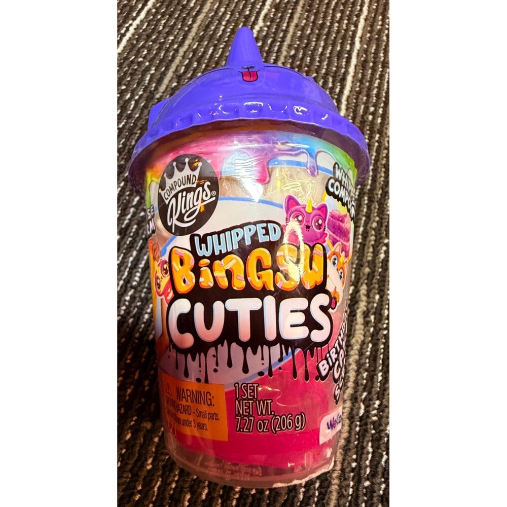 Compound Kings Whipped Bingsu Cuties New Birthday Cake Scented Pink Slime Toy